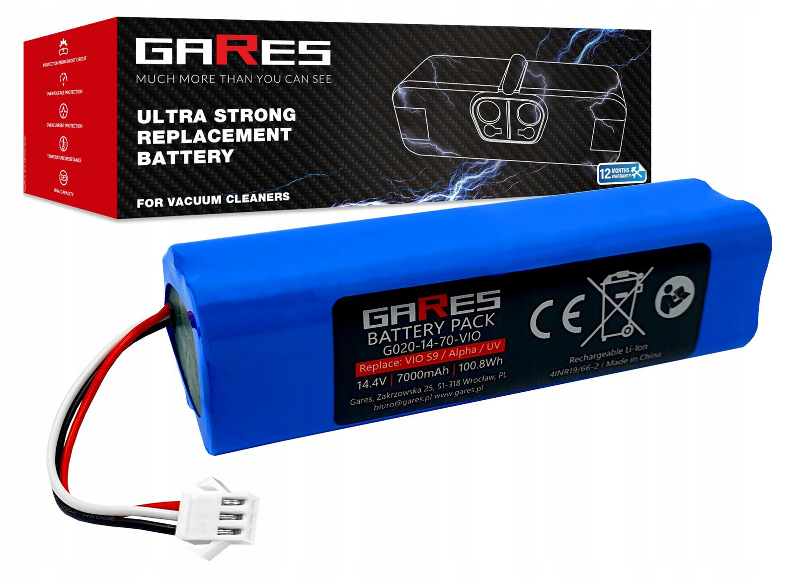 Baterie Akumulátor pro Proscenic M7 Pro M8 Pro 14,4V 7Ah