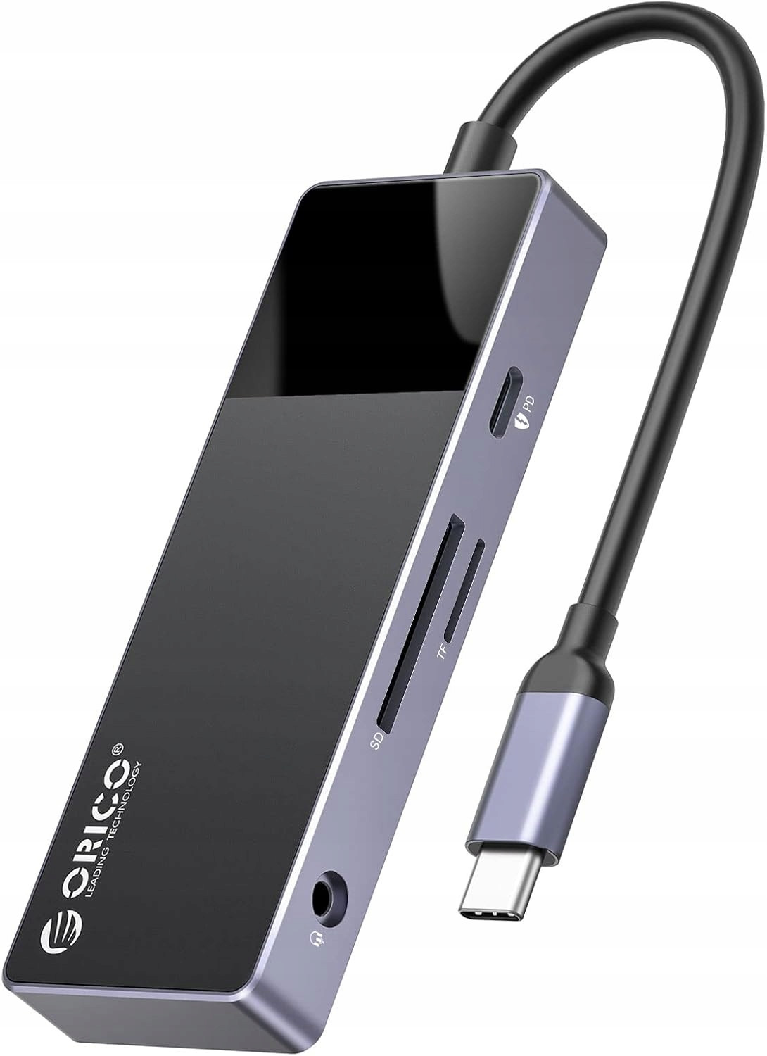 Orico 8v1 Usb-c Hub Dokovací stanice Hdmi 4K Pd 100W Usb 3.0 Sd/tf adaptér