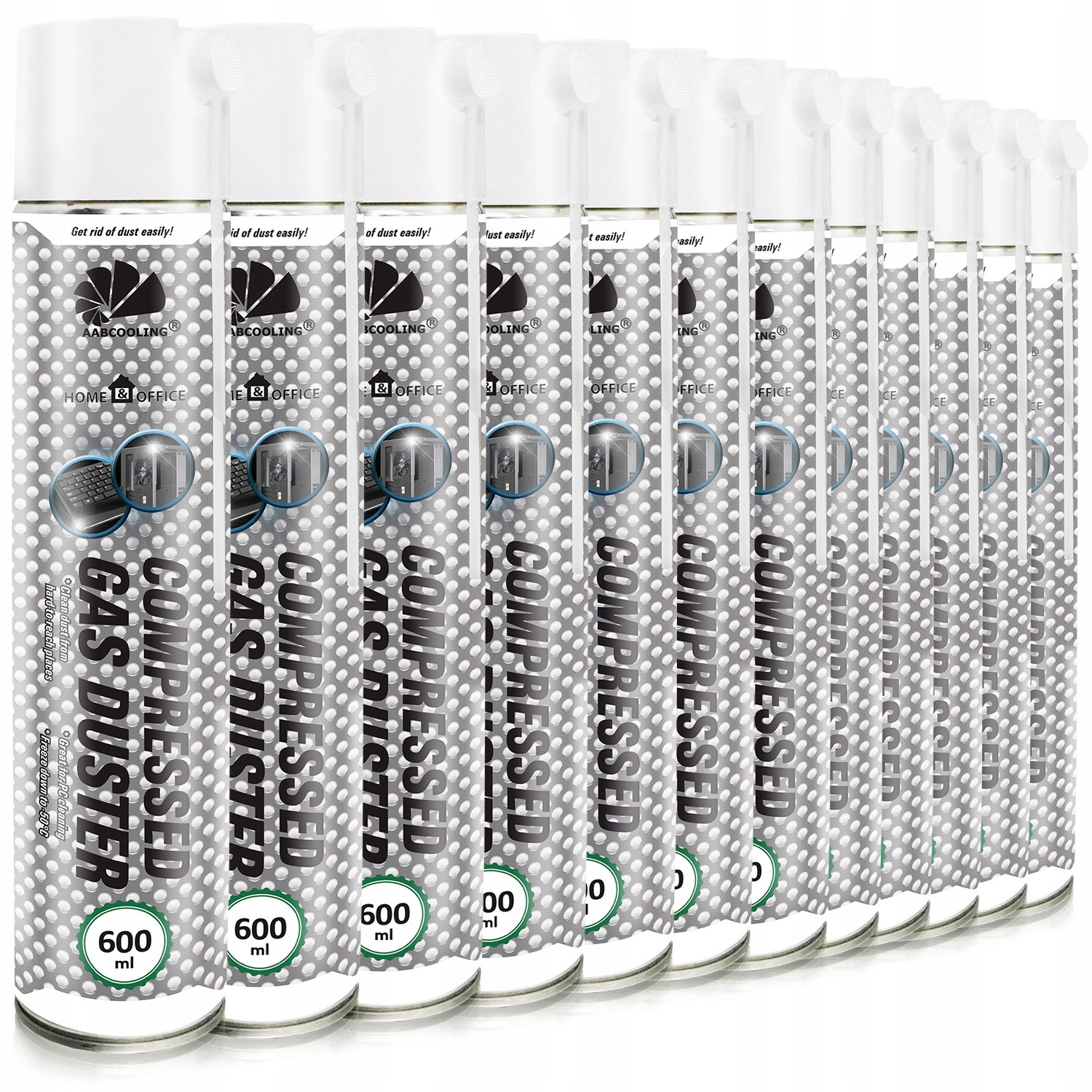 12 x 600 ml Stlačený Vzduch Sprej Na Čištění Notebook Klávesnice Tiskárna