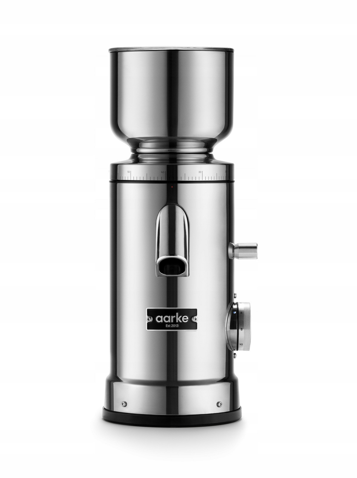 aarke Ocelový mlýnek na kávu stříbrný