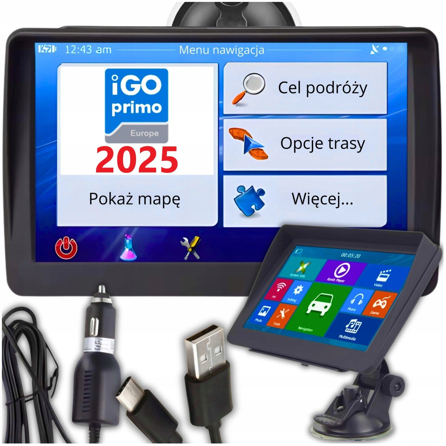 automobilová pro nákladní automobily Gps 7 iGO Primo Tir Bus Autobus Evropa