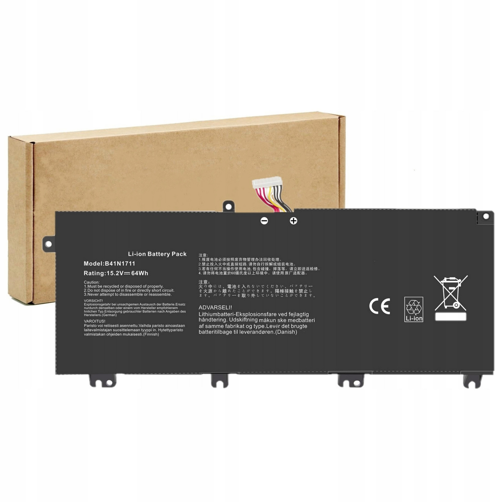 Baterie Pro Notebook Asus B41N1711 Krátké Zlobivé B41N1711 B41BN95 B41BN9 Hq