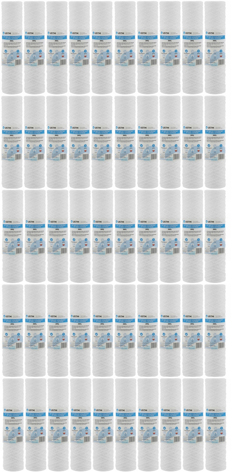 50 x Filtr na vodu, filtrační vložka 10