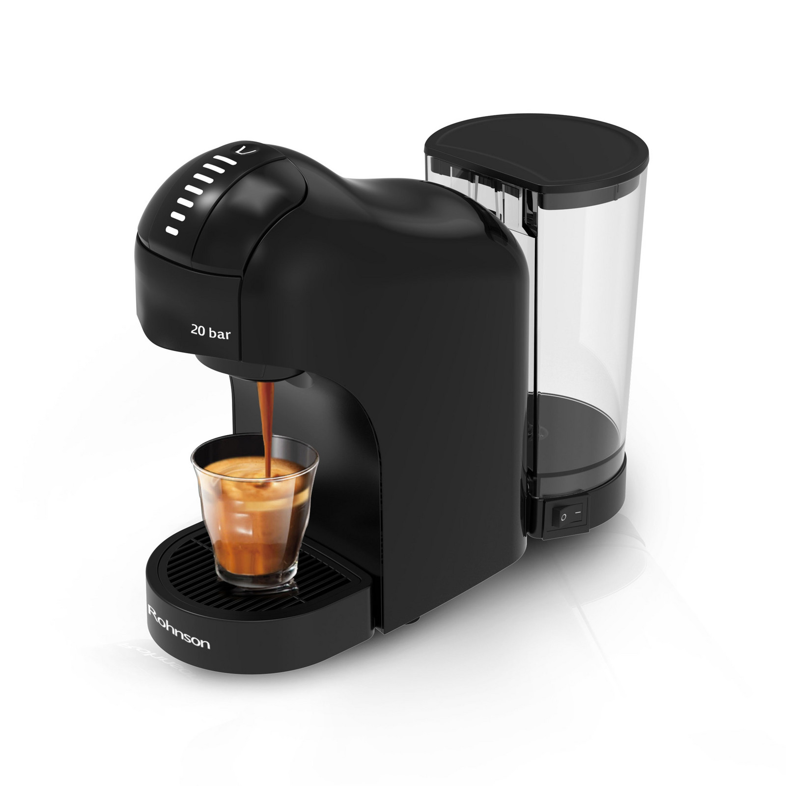 Tlakový a překapávací kávovar Rohnson R-98046B 1400 W černý
