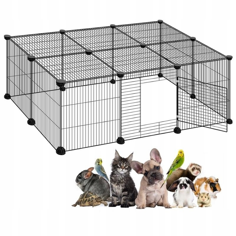 Kotec Kovová ohrada Dveře pro malá zvířata Skládací klec Výběh