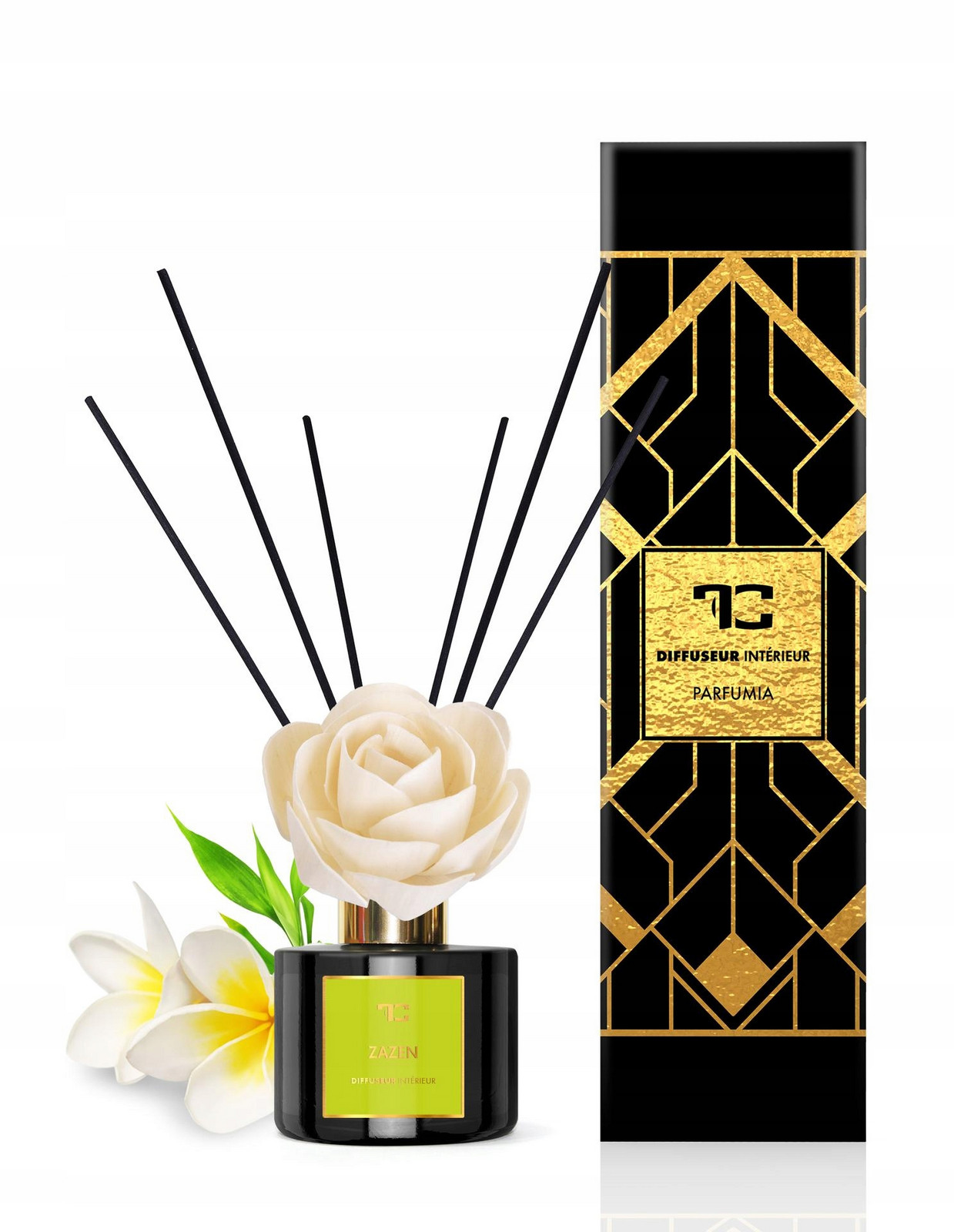 Dedra 200 ml difuzér Flow tyčinky, Zazen, Parfumia