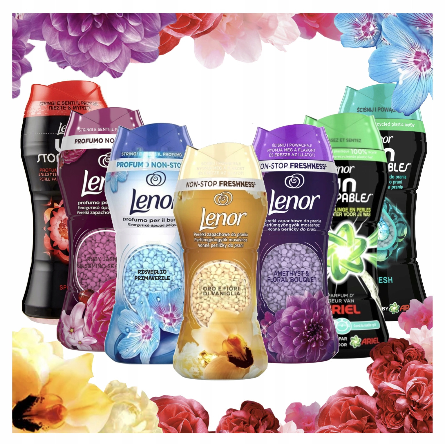 Sada Perliček Lenor Granule Importované 7 Kusů Originální