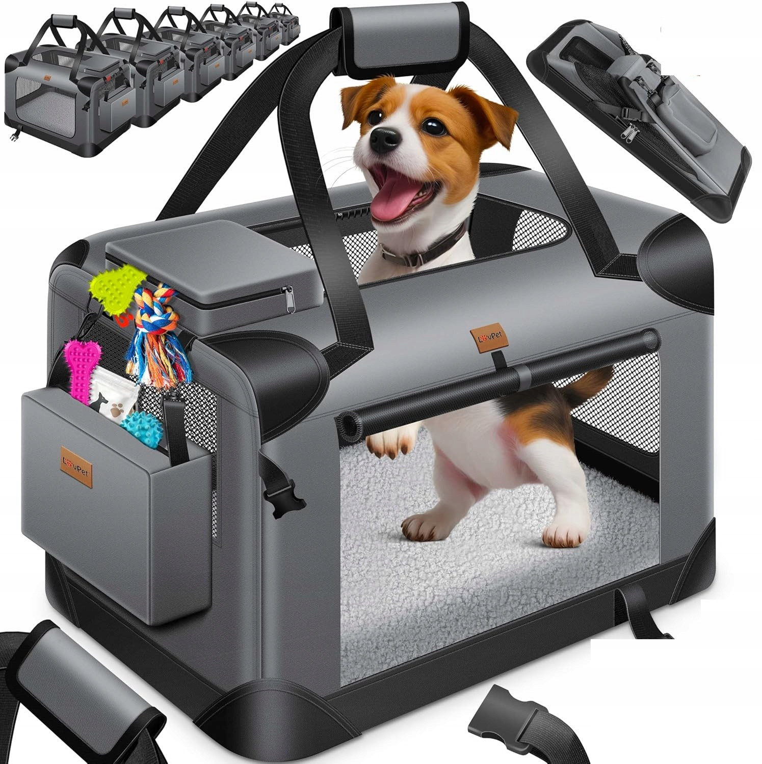 Přepravka Pro Psa Kočku, Skládací Taška Pro Přepravu Zvířat, Velikost S