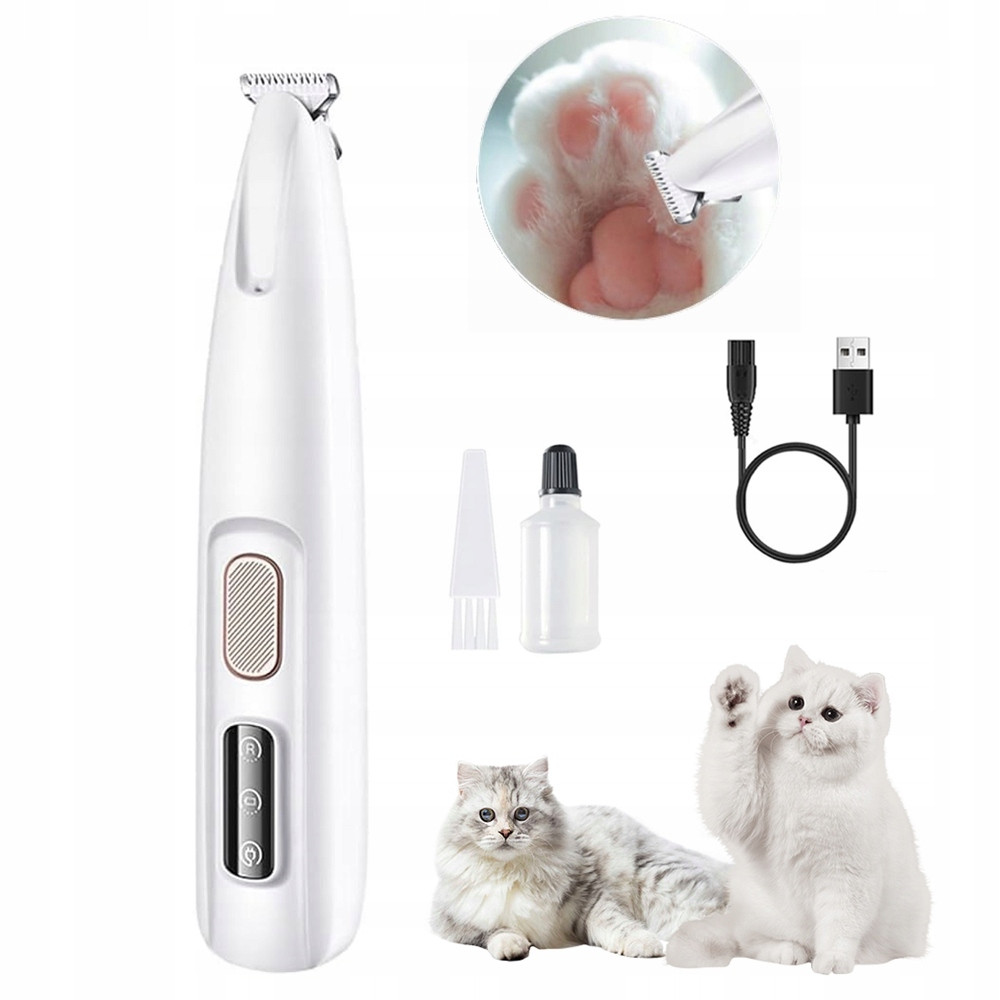 Zastřihovač Psů Pro Kočky A Zvířata Zastřihovač Tichý Led Akumulátor