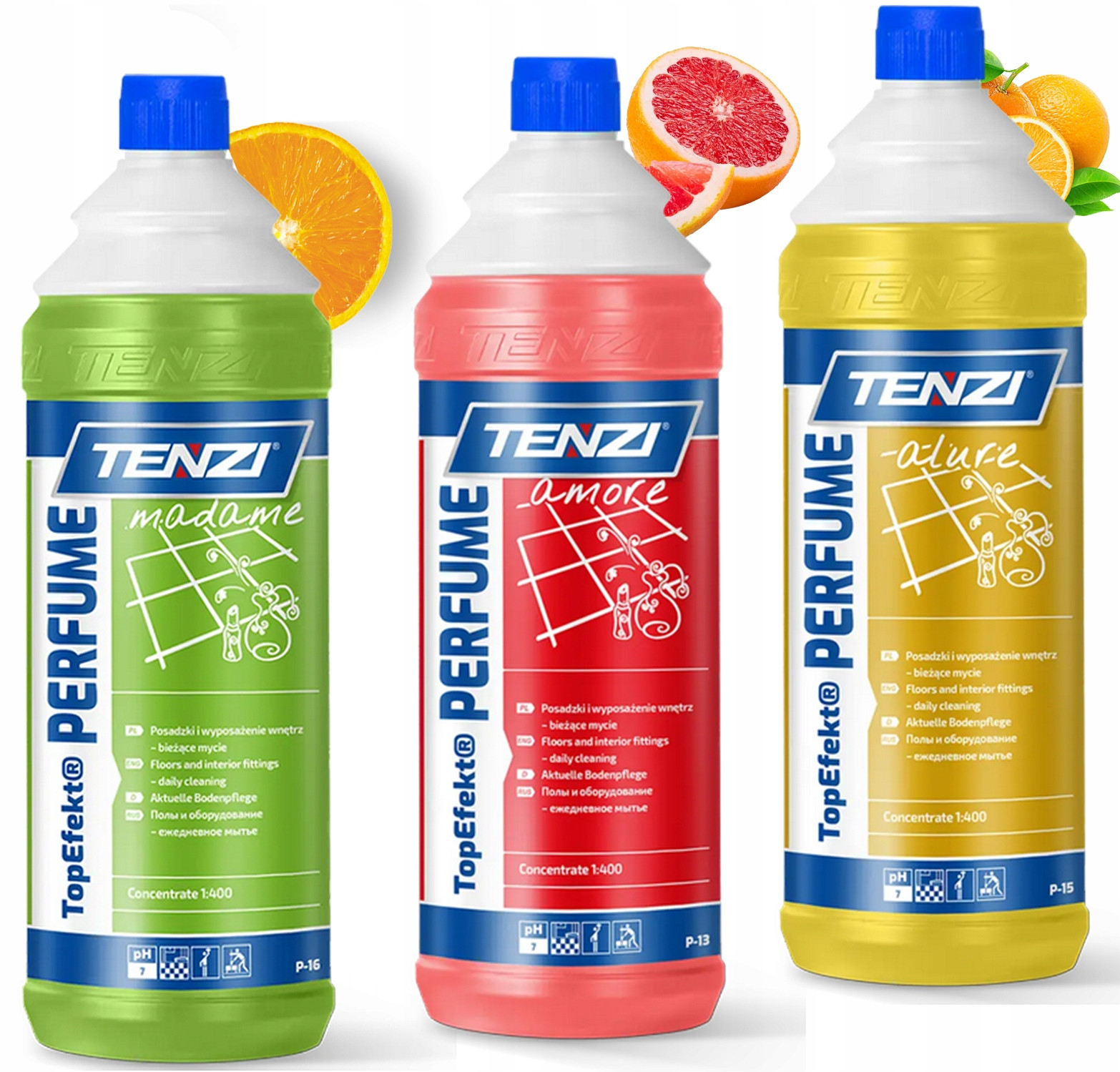 Tenzi Přípravky Top Efekt Perfume Na Mytí Vonných Podlah Komplet 3 ks