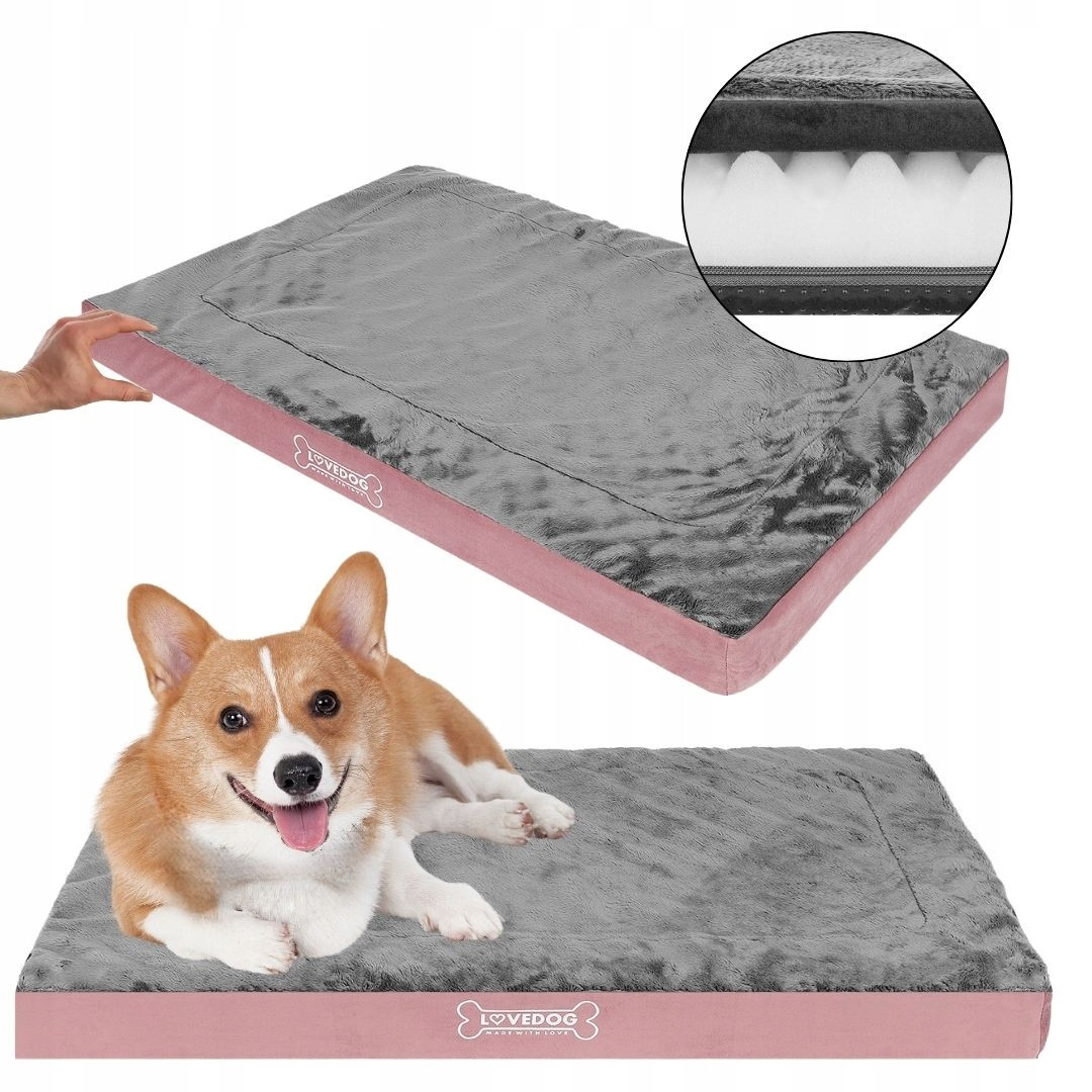 Pelíšek Ortopedické Matrace pro velkého psa L 90x60 Matrace Měkké Potah