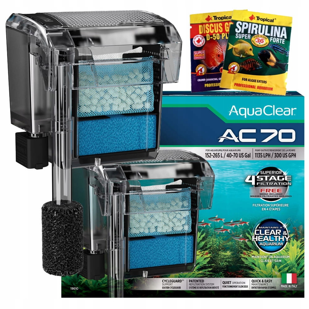 Fluval AquaClear 70 Power Kaskádový filtr s akváriem 152-265 l