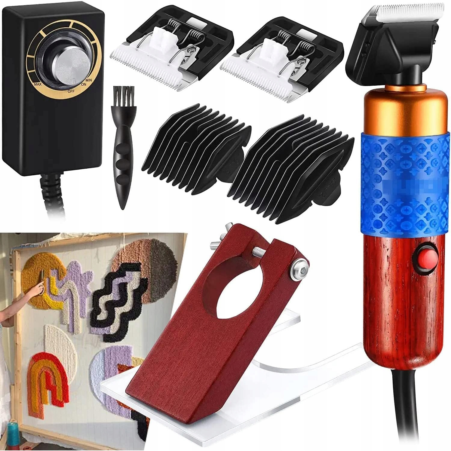 Zastřihovač Koberců Tufting Komplet V Kufru 200W