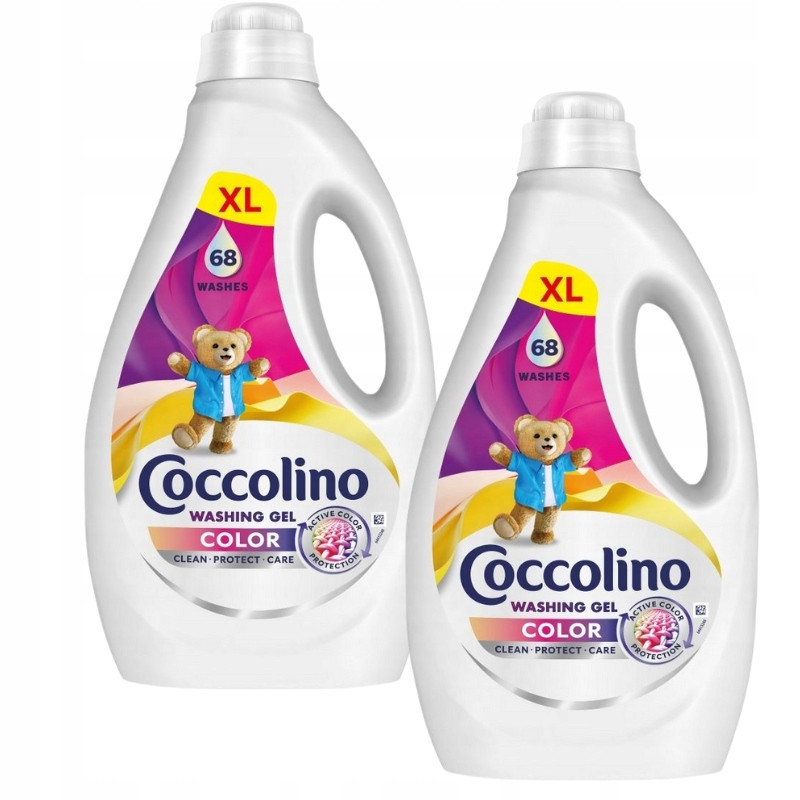 2x Gel na praní Coccolino XL barva 2,72 l 68 praní Set