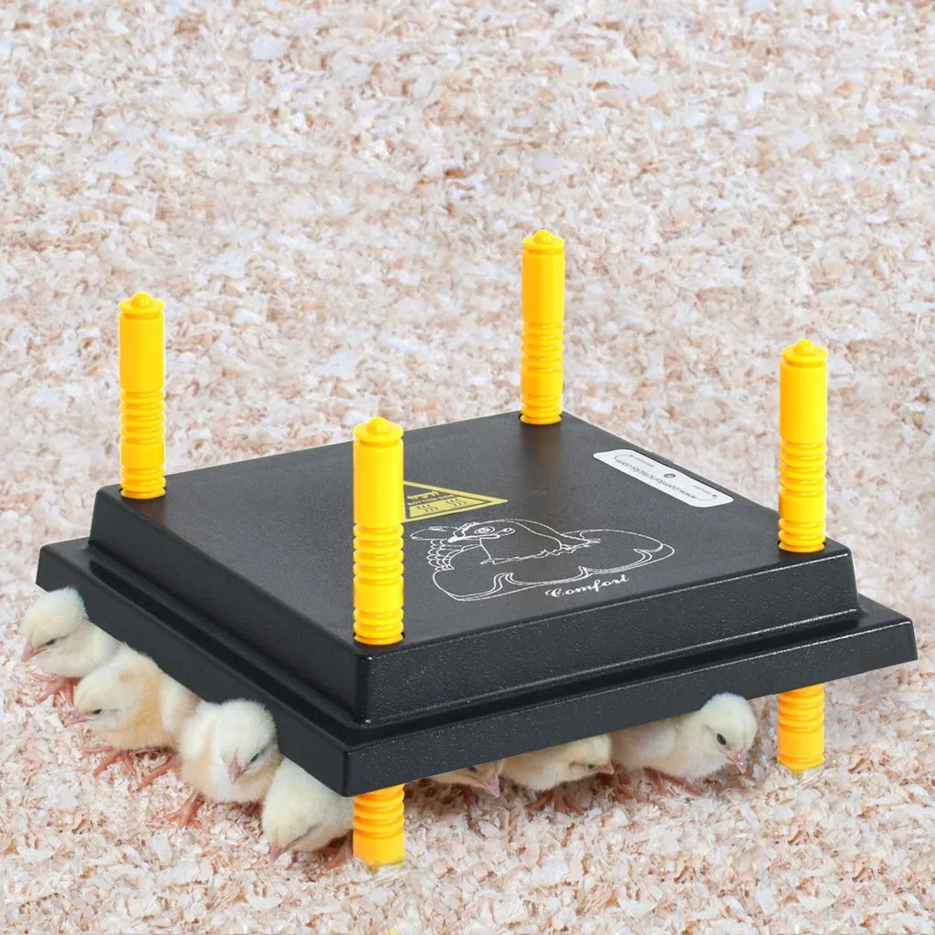 Topná deska pro kuřata a kachňata 25 x 25 cm Černý 171436