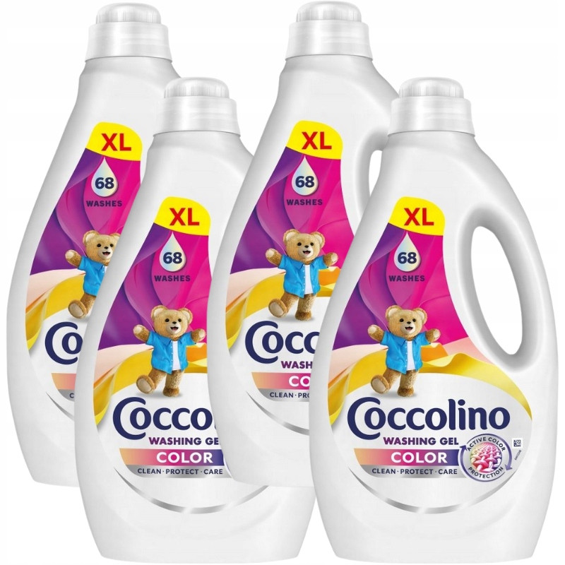 4x Gel na praní Coccolino XL barva 2,72 l 68 praní Set