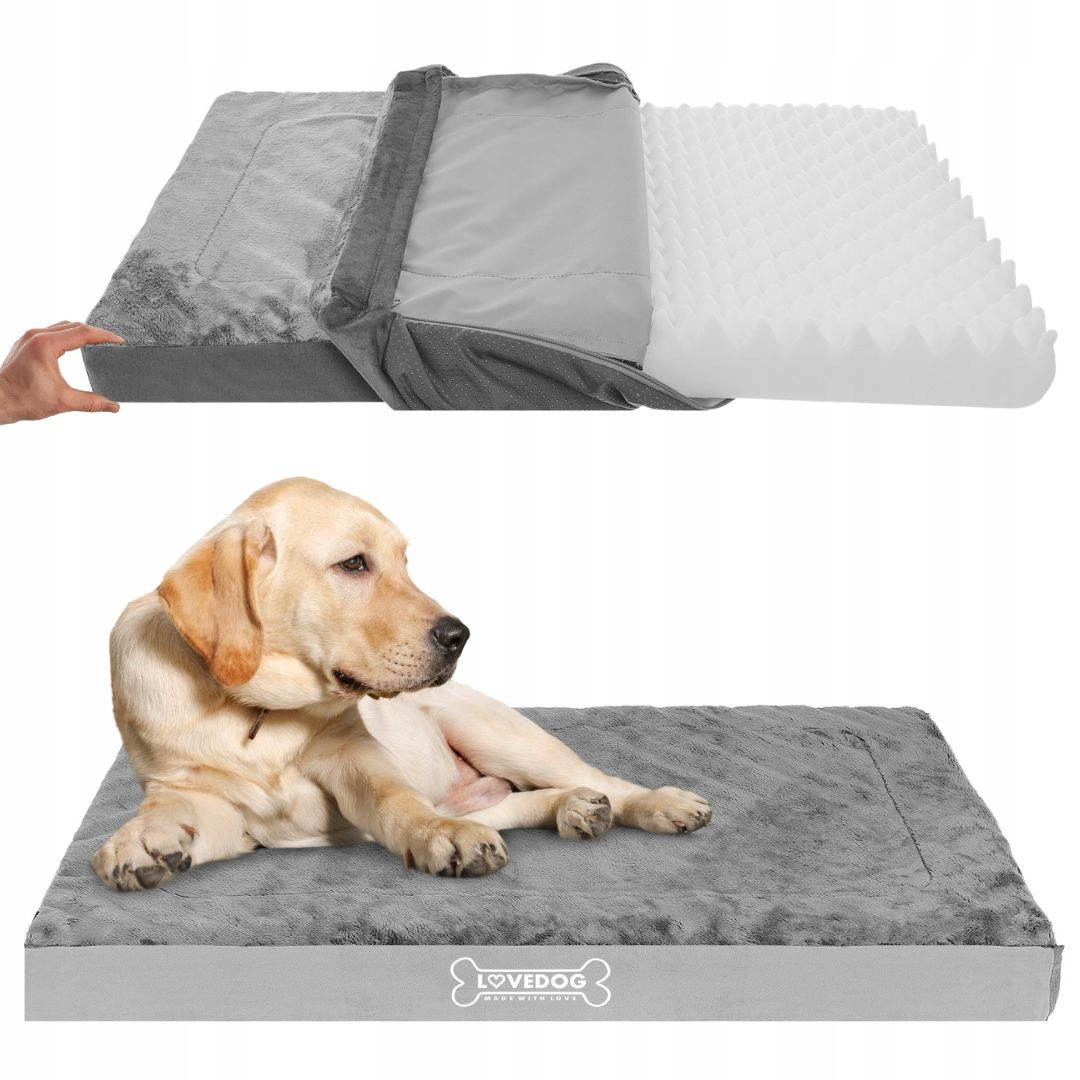 Pelíšek Ortopedické Matrace pro psa XL 100x75 Velký potah na zip