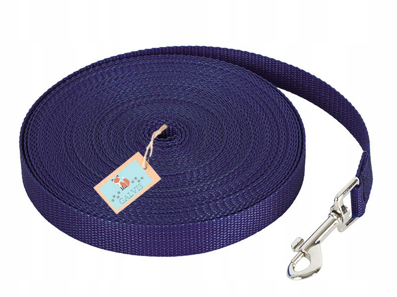 Odolná vodítko pro malého psa Granátová 1,5 cm 50 metrů