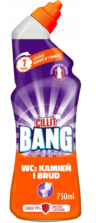 Gel na čištění toalety Cillit Bang 3 x 750 ml