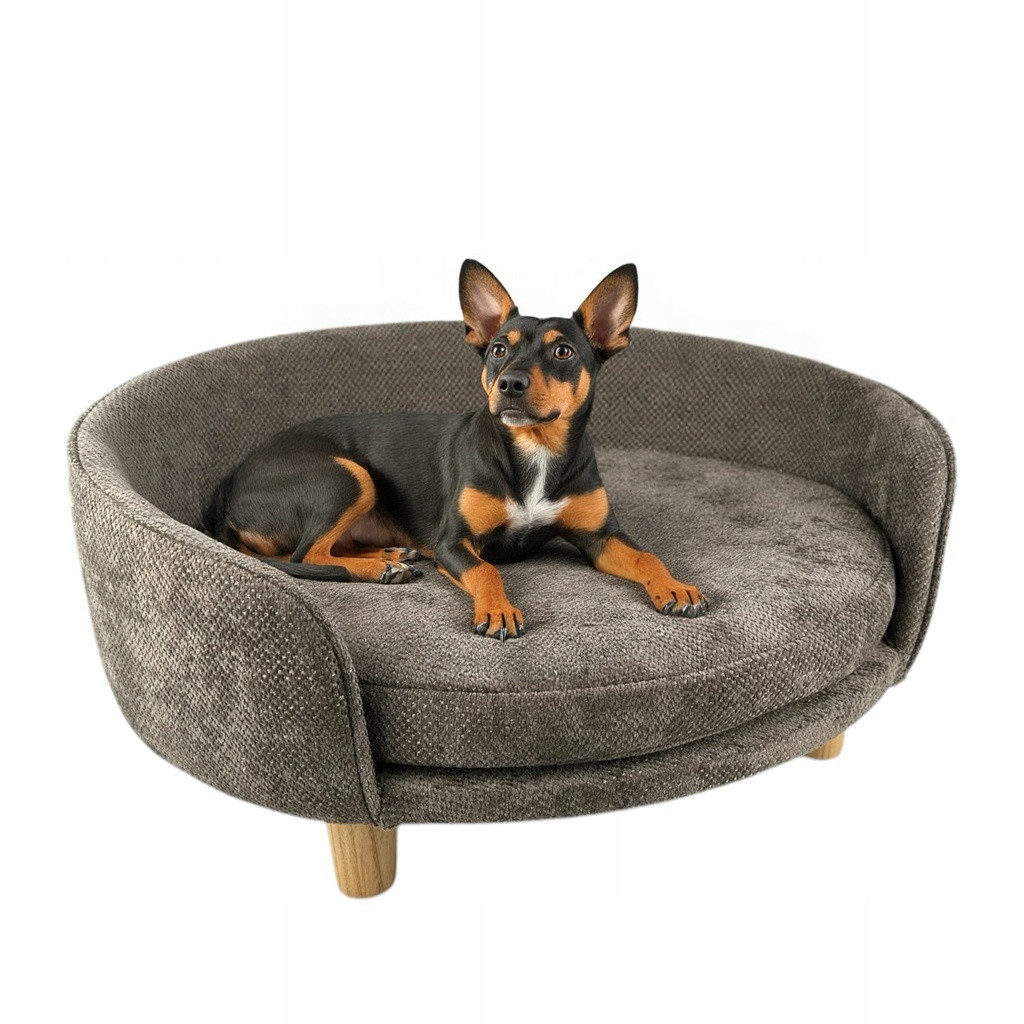 Pelíšek pro psa a kočku Exkluzivní pohovka pro střední zvířata s polštářem