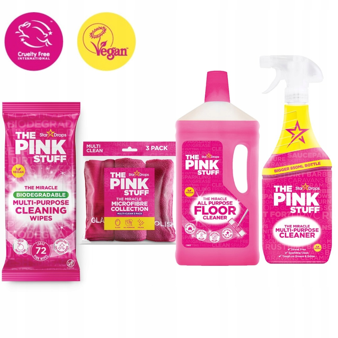 The Pink Stuff Sada univerzálních čisticích prostředků pro úklid
