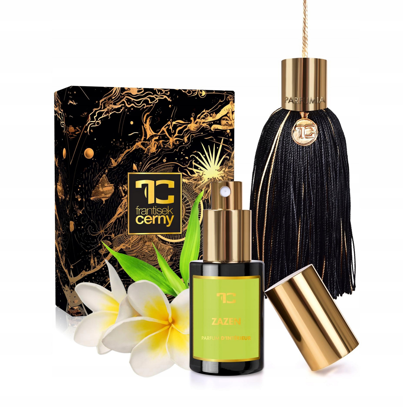 Dedra Pompon luxusní vonný střapec s bytovým parfémem Zazen