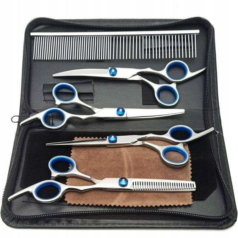 Groomerské kadeřnické nůžky Sada pro stříhání psů a koček