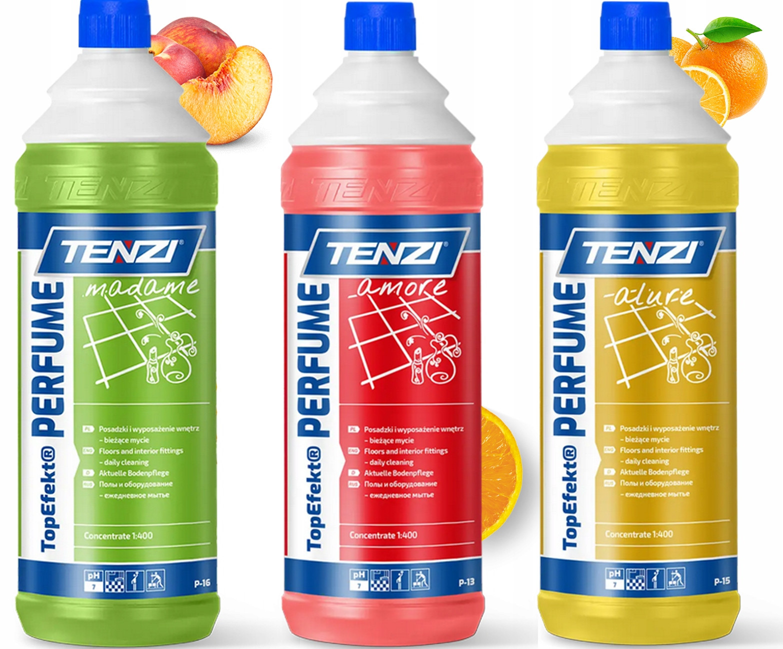 Přípravky Tenzi na mytí podlah Top Efekt Perfume Sada vůní 3L