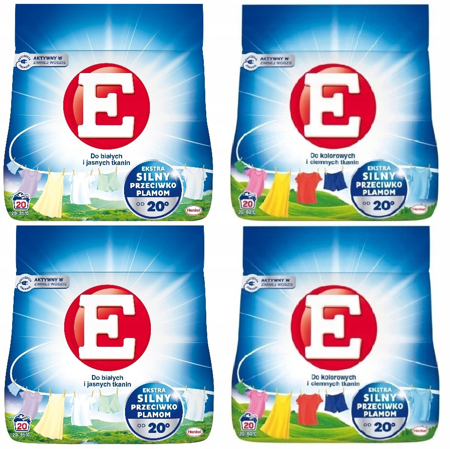 E prášek na praní 4,4 kg Bílý Barva MIX