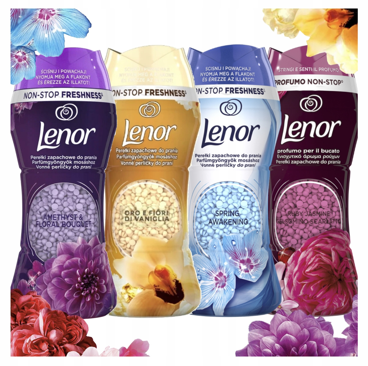 Sada Lenor Perličky Vonné Granule 4X210G Dovážené