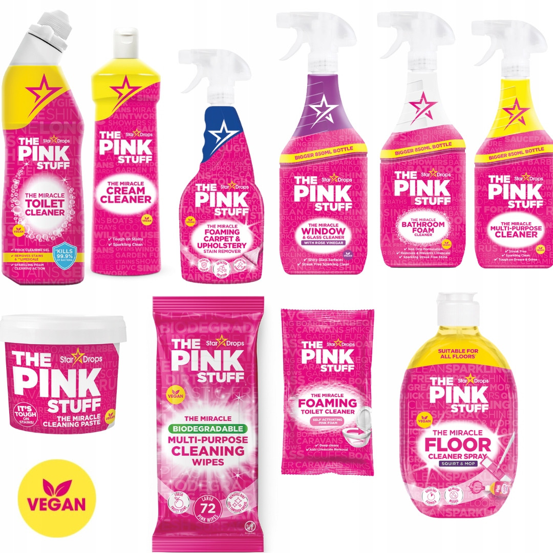 The Pink Stuff Velký set 10 úklidových produktů