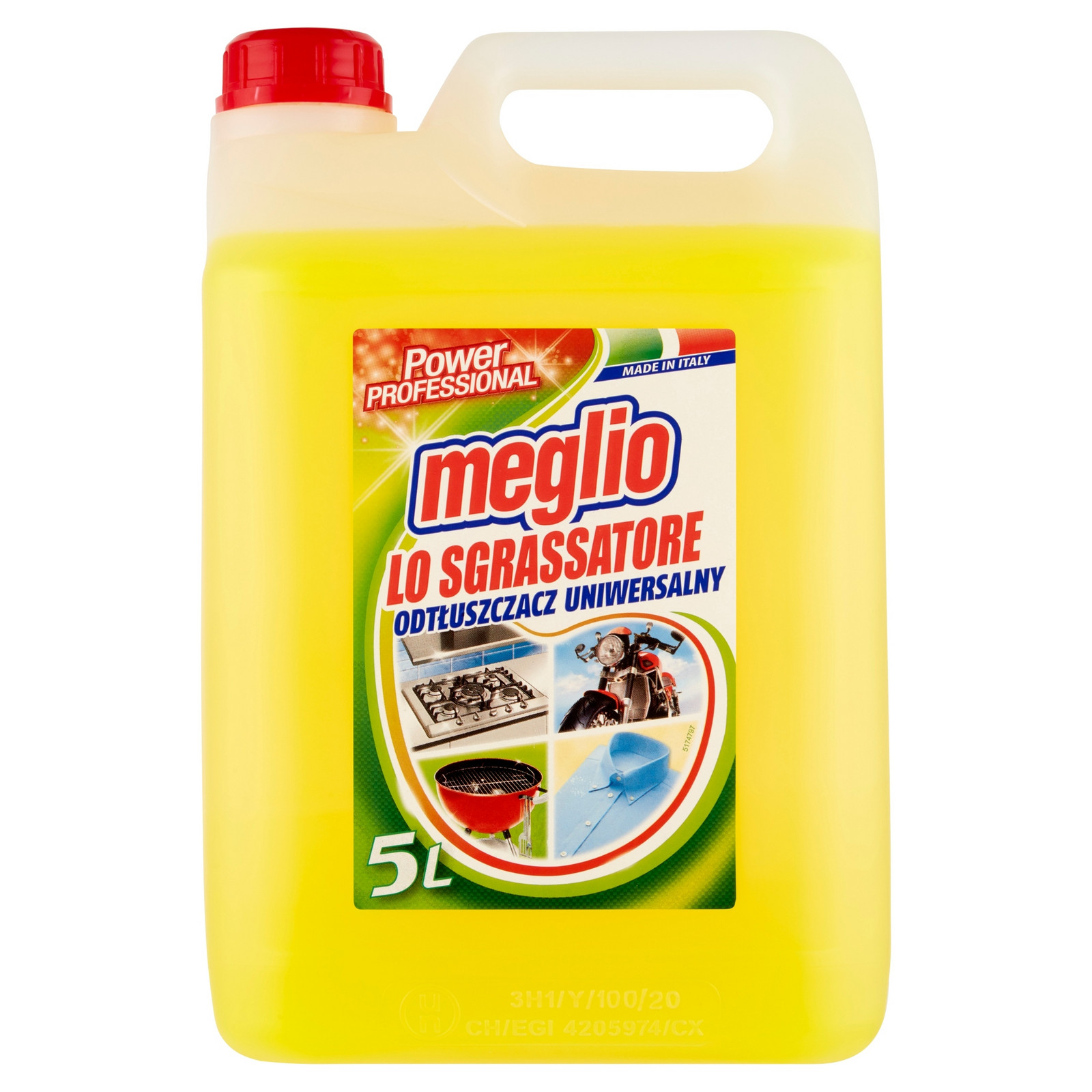 Odmašťovací kapalina Meglio Sgrassatore Lemon 5L
