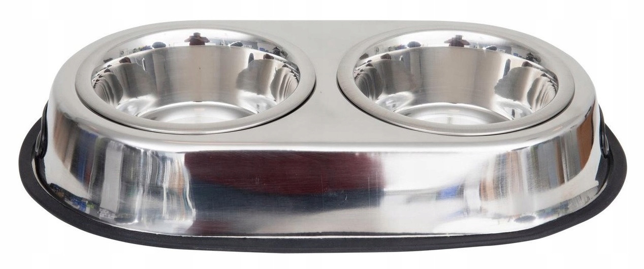 Sada dvou misek na krmení pro kočky psa krmivo voda Act plast 400 ml