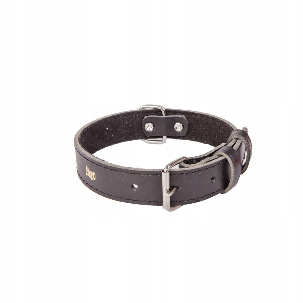 Dingo Obojek Pro Psa Podšitý Plstí 3,0X70 Černý