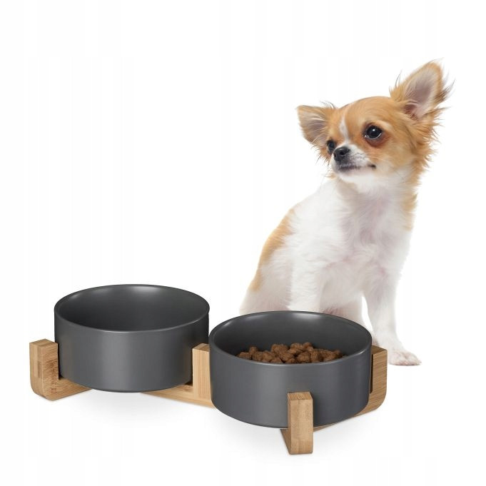 Dvojitá keramická bufetová miska pro zvířata psa kočku A214