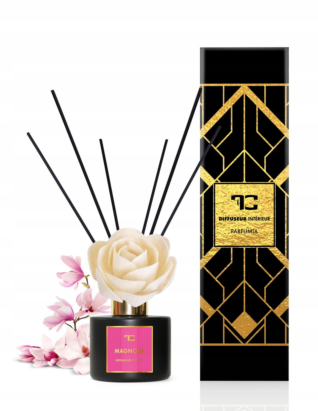 Dedra 200 ml difuzér Flow tyčinky, Magnolia, Parfumia