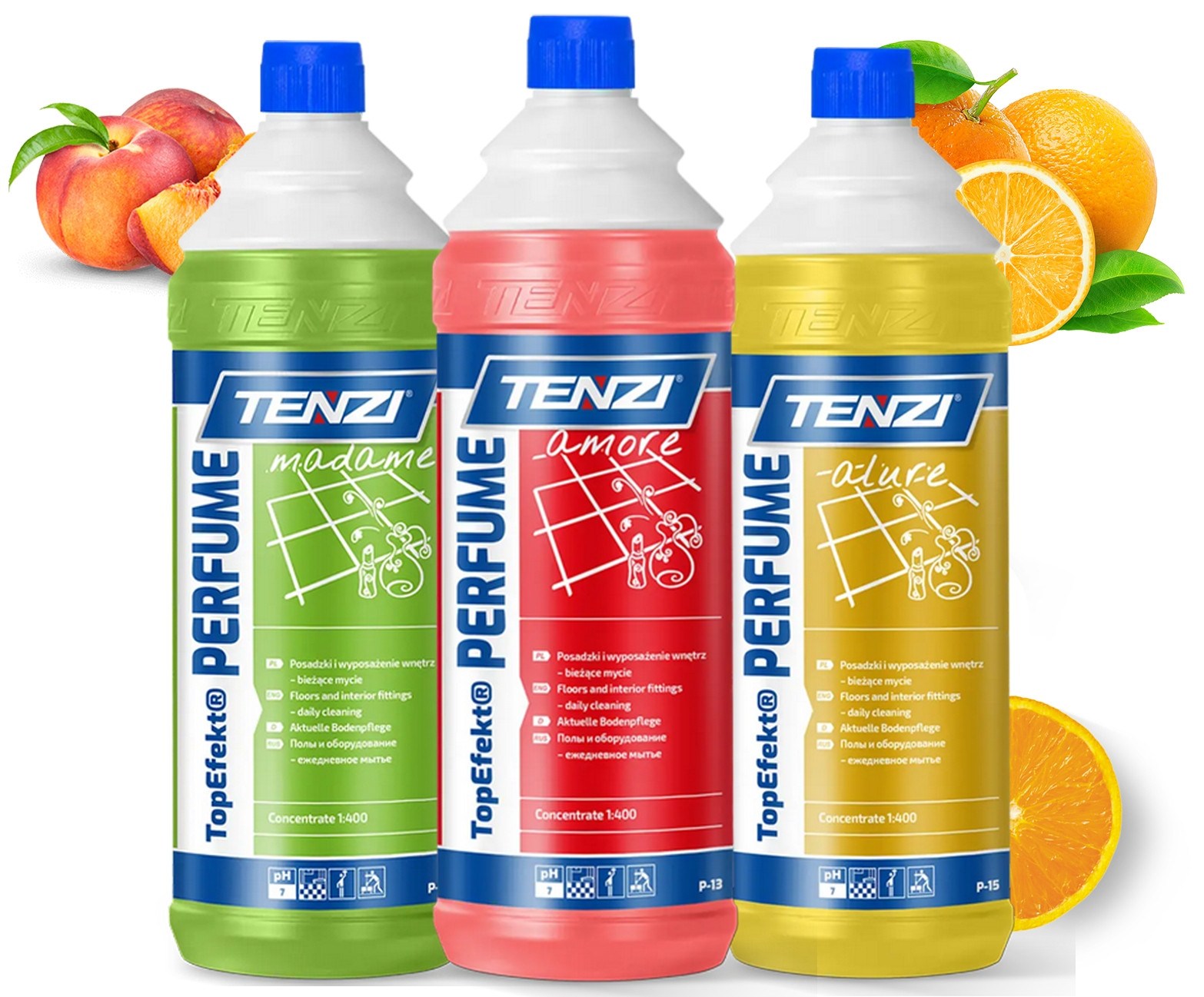 Přípravky Tenzi Na Mytí Podlah Top Efekt Parfémové Vůně Komplet 3 ks