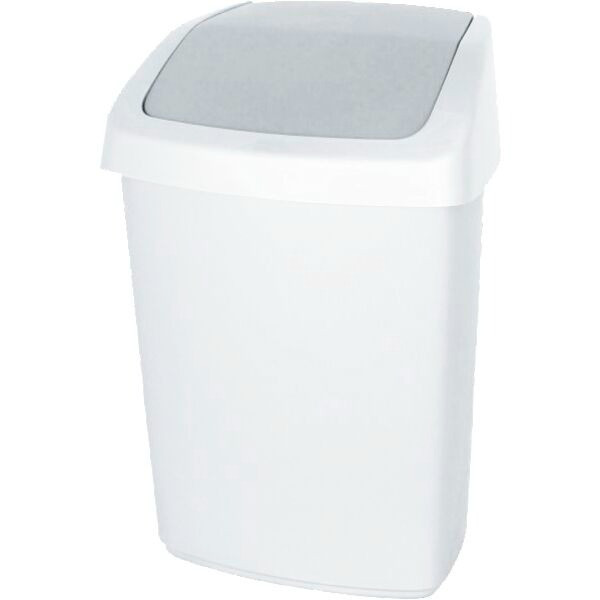 Koš s otočným víkem 25 l, bílý