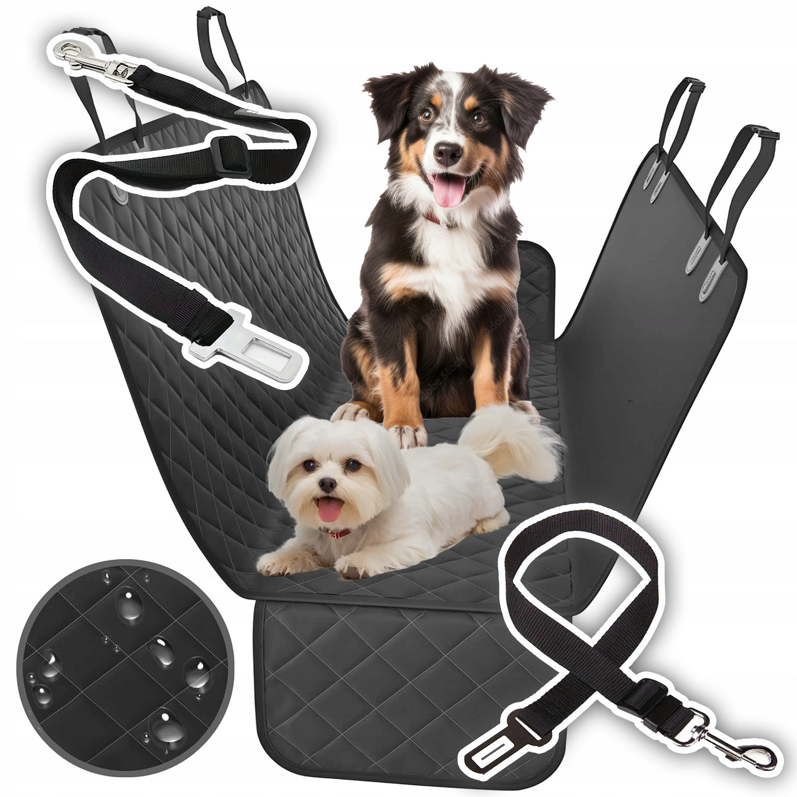 Automobilová Pro Psa 147X137 cm Bezpečnostní Pás – Pohodlí A Ochrana