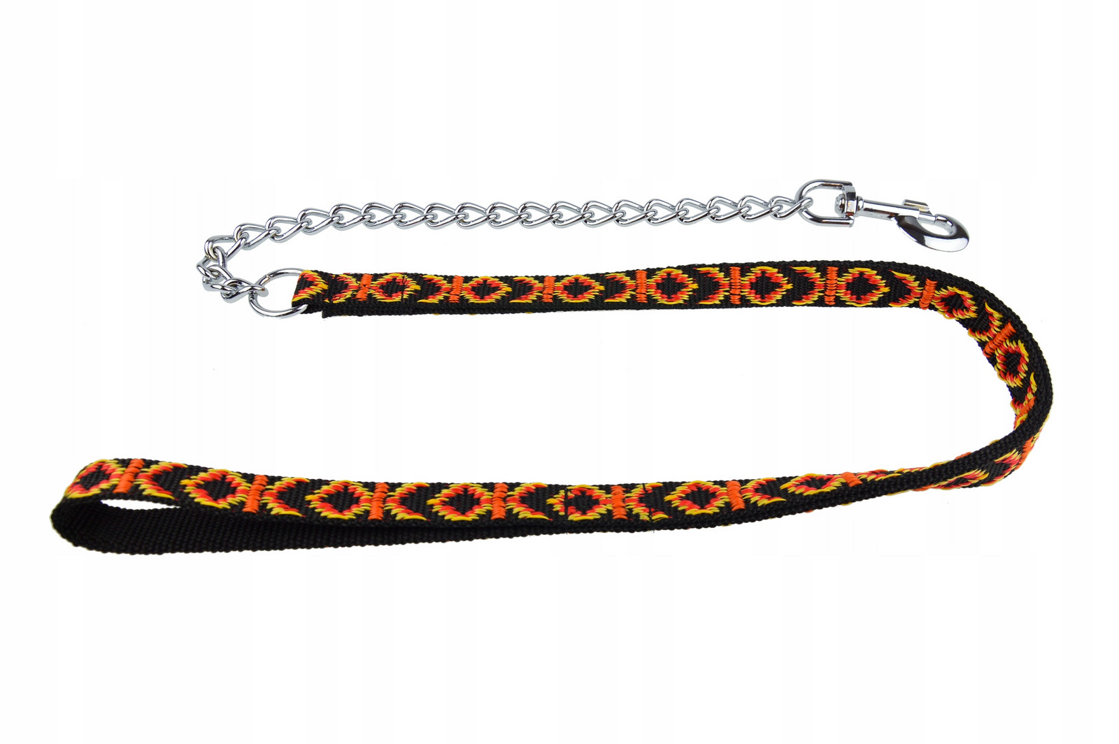 vodítko řetěz chrom páska pro psa silná Champion