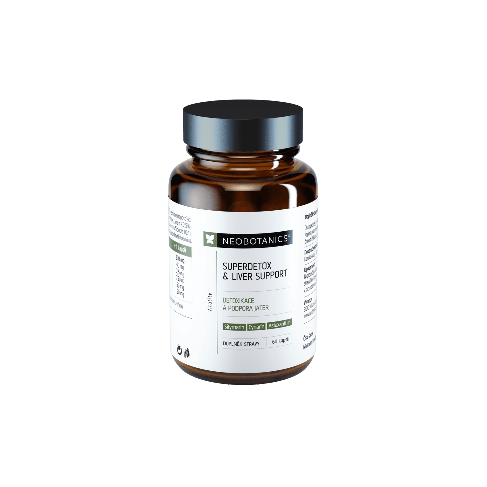 NEOBOTANICS Superdetox & Liver support 60 kapslí