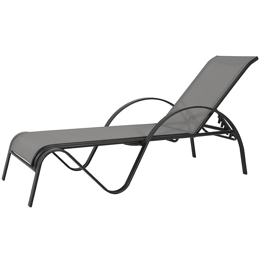 Zahradní lehátko Lagos šedé