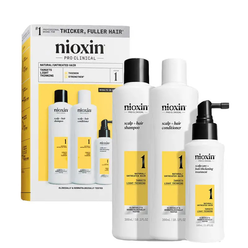Nioxin Sada pro jemné mírně řídnoucí přírodní vlasy System 1