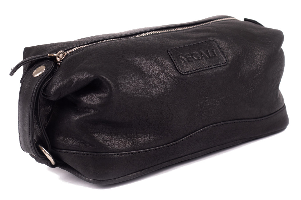 SEGALI Kožená kosmetická taštička 1030 black
