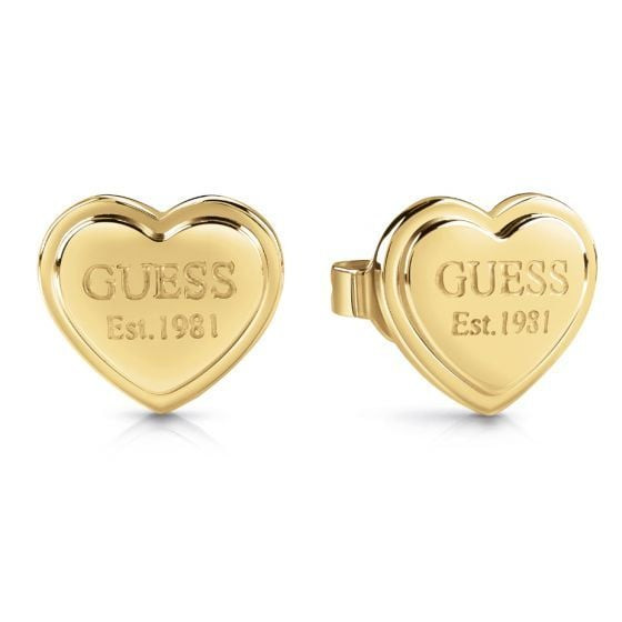 Guess Módní ocelové náušnice se srdíčkem JUBE02179JWYGT/U