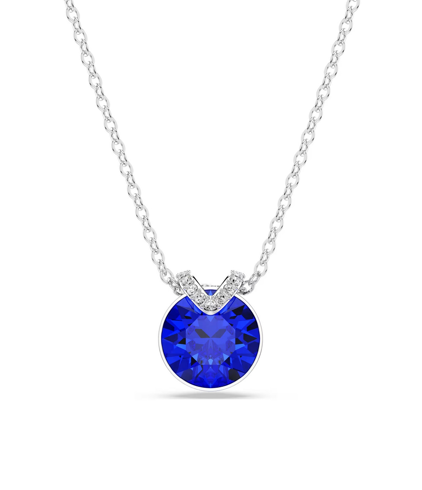 Swarovski Krásný náhrdelník s tmavě modrým krystalem Bella 5724286