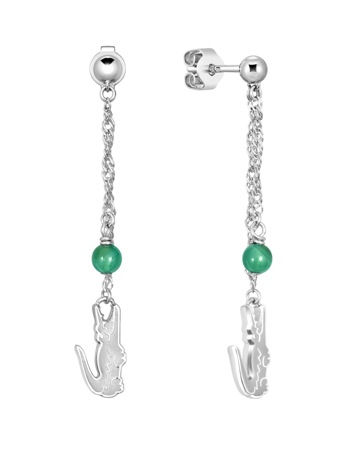 Lacoste Visací ocelové náušnice s přívěsky Deva 2040459