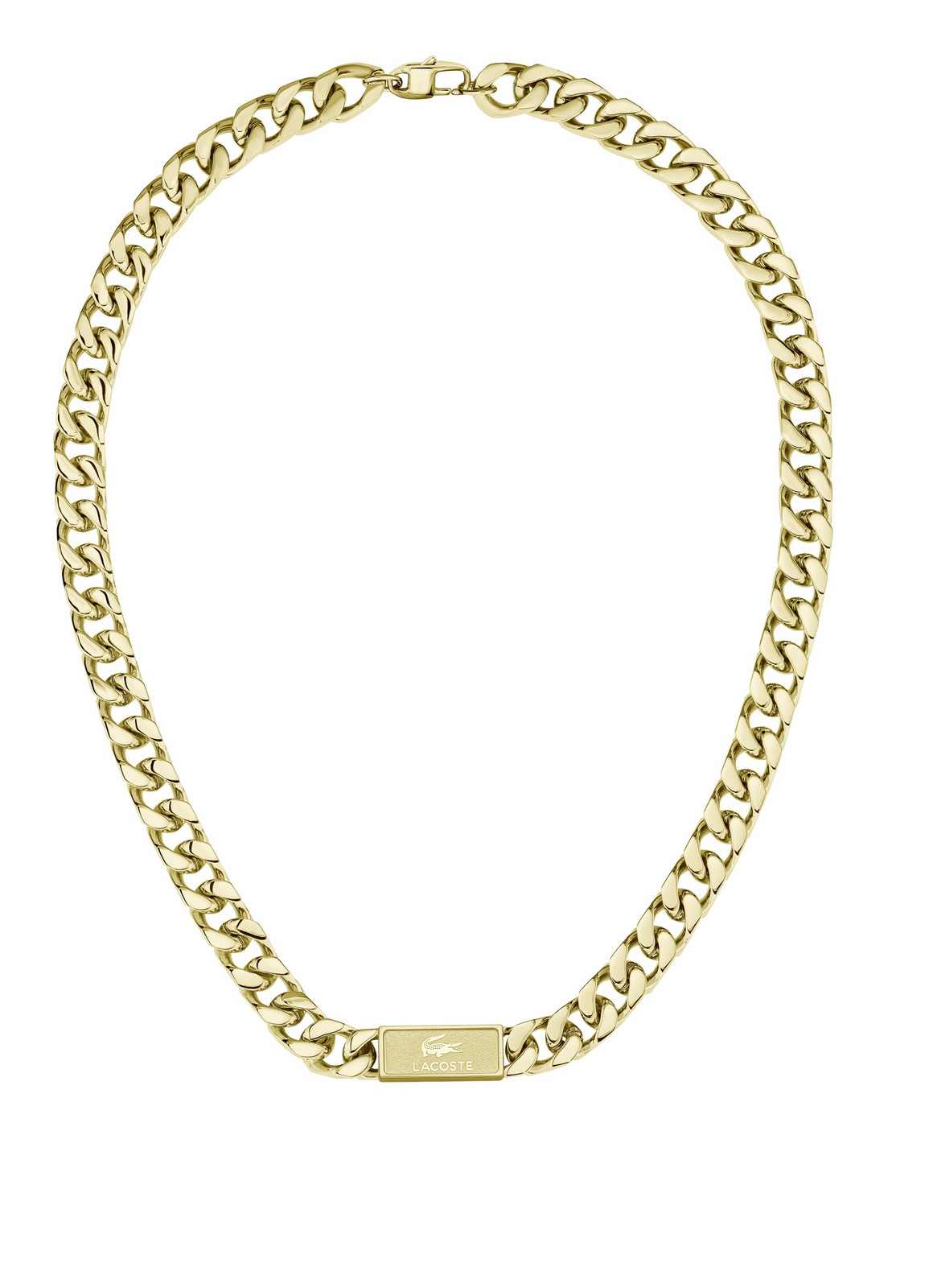 Lacoste Pozlacený náhrdelník pro muže Backhand 2040434