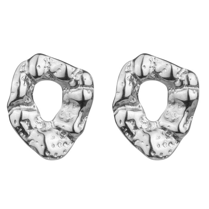 Marc Malone Designové ocelové náušnice Haisley Silver Earrings MCE24014S