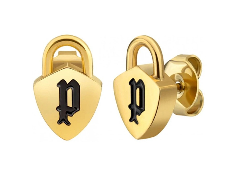 Police Fashion pozlacené náušnice pecky Cabria PEJLE2009901